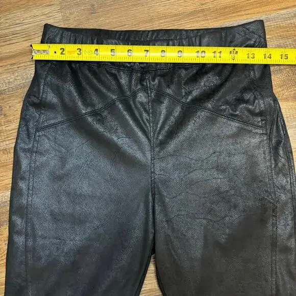 Free People Midnight Vegan Suede Skinny Pants leggings size SMALL - Picture 5 of 10